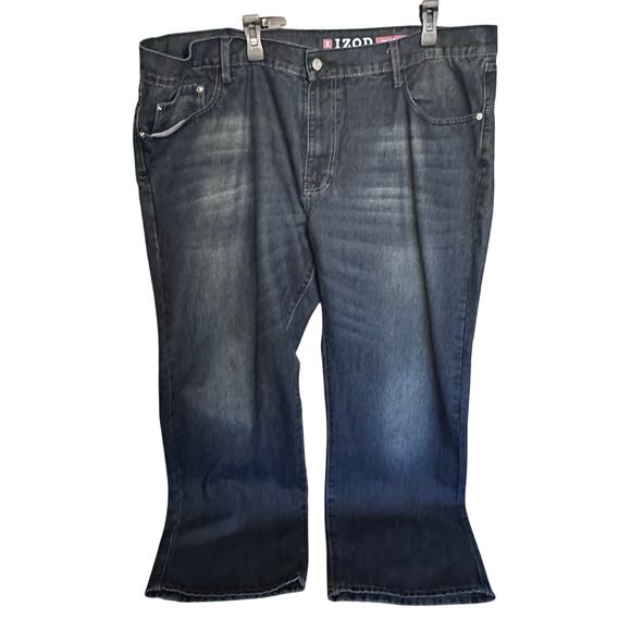 Mens IZOD Relaxed Fit straight leg plus size jeans size 44 x 30 - Picture 1 of 6